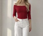 بلوز یقه دلبری