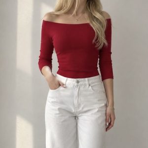 بلوز یقه دلبری